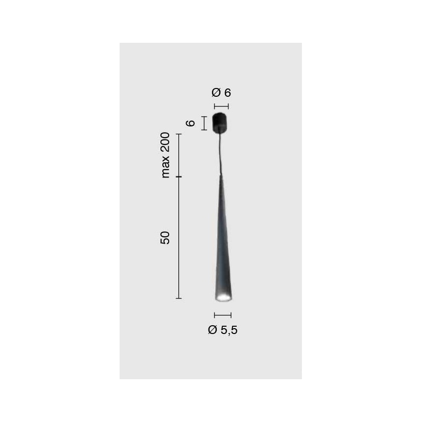 Ondaluce - Závesné svietidlo s lankom NOA 1xGU10/20W/230V priemer 5,5 cm zlaté