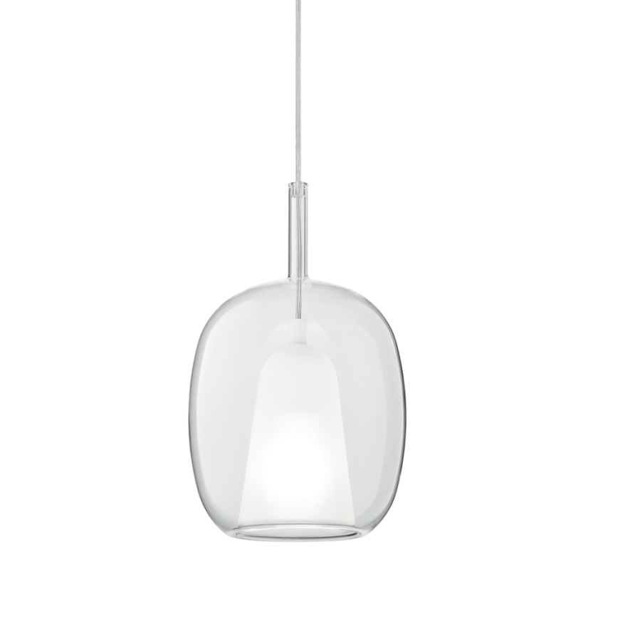 Ondaluce - Závesný luster na lanku THELMA 1xE27/15W/230V pr. 19,5 cm zlatá/číra