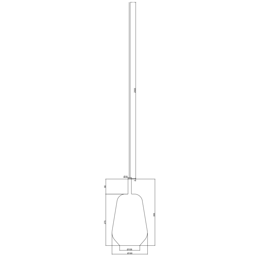 Ondaluce - Závesný luster na lanku THELMA 1xE27/15W/230V pr. 19 cm zlatá/číra
