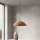 Ondaluce - Závesný luster RUSTIC na lankách 1xE27/15W/230V, priemer 50 cm, betón/hnedá