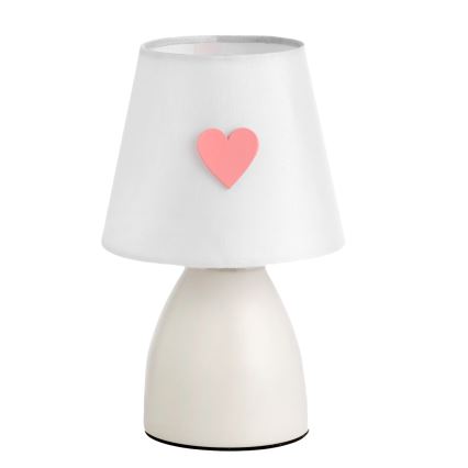 ONLI - Detská lampička TITTA 1xE14/6W/230V 20 cm biela