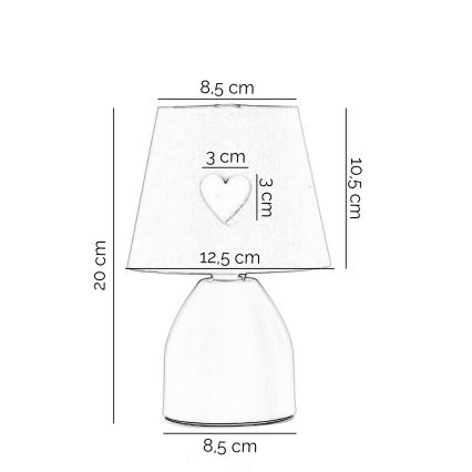 ONLI - Detská lampička TITTA 1xE14/6W/230V 20 cm ružová