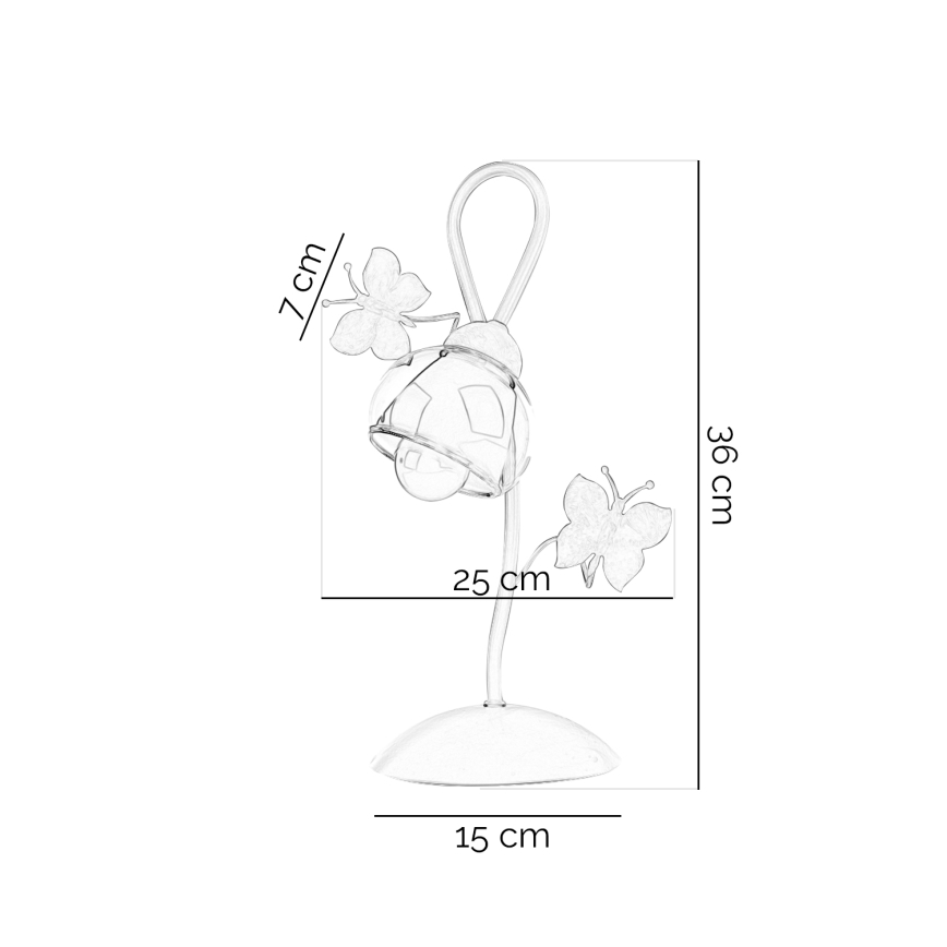 ONLI - Detská stolná lampa BUTTERFLY 1xE14/6W/230V