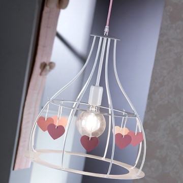 ONLI - Detský luster TITTA 1xE27/22W/230V ružová