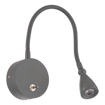 ONLI - LED Flexibilná lampička LEXI LED/1W/230V 4000K šedá