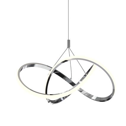 ONLI - LED Luster na lanku LOOP LED/40W/230V 4000K lesklý chróm
