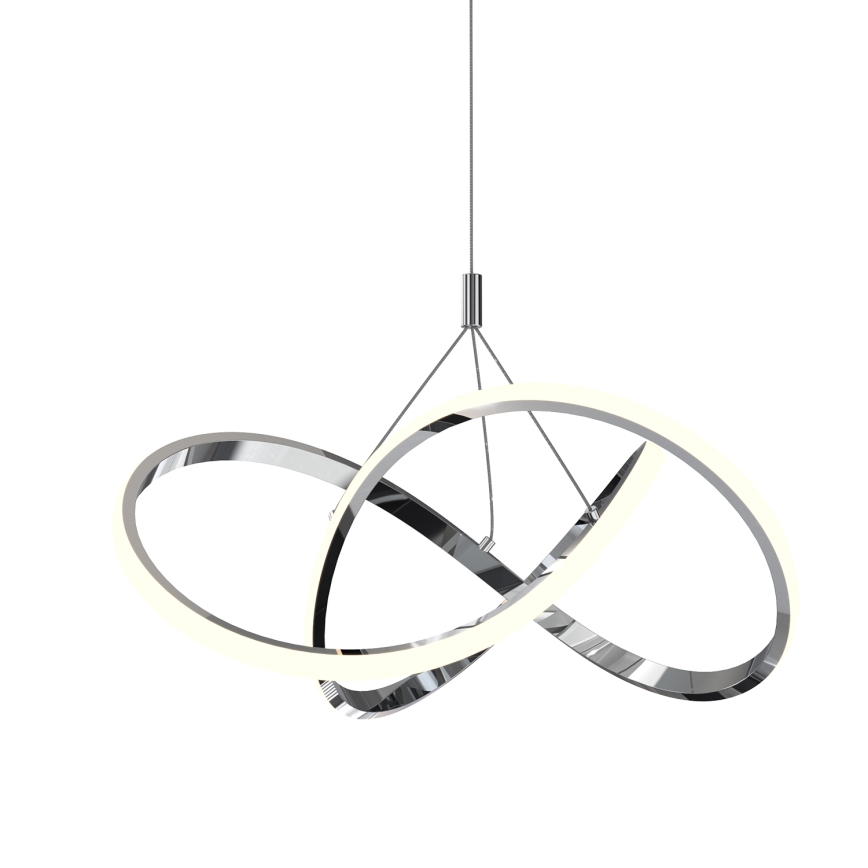 ONLI - LED Luster na lanku LOOP LED/40W/230V 4000K lesklý chróm