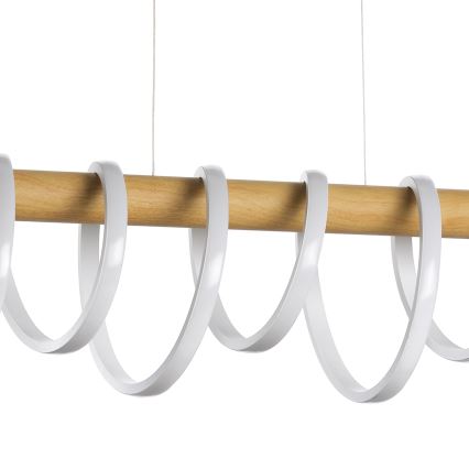 ONLI - LED Luster na lanku NILO LED/70W/230V 4000K hnedá/biela