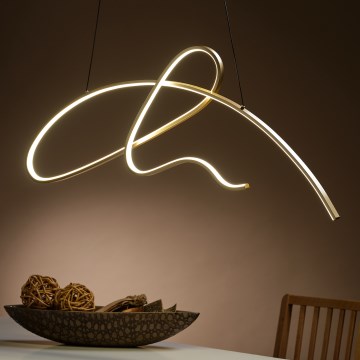 ONLI - LED Luster na lanku SIGN LED/42W/230V 4000K zlatá