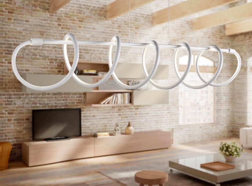 ONLI - LED Luster na lanku SPIRALE LED/72W/230V 3000K biela