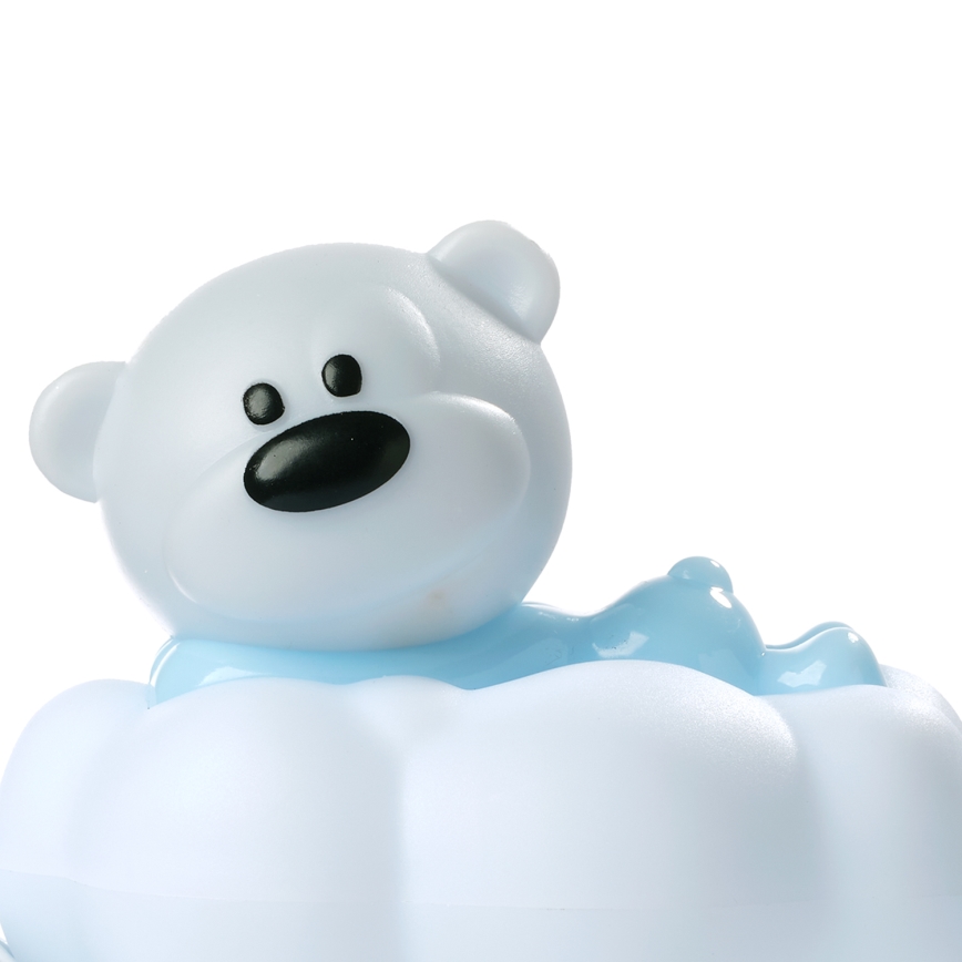 ONLI - Nabíjateľné detské nočné LED svetlo NUVOLINA LED/2,5W/5V 300 mAh medveď/modrá