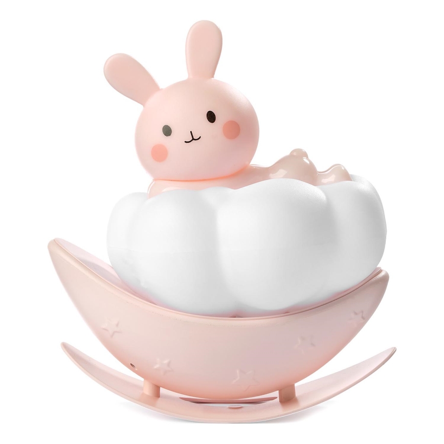 ONLI - LED nabíjateľné detské nočné svetlo NUVOLINA LED/2,5W/5V 300 mAh zajačik/ružová