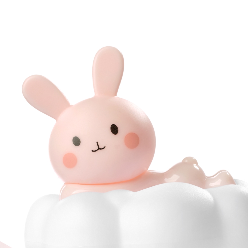 ONLI - LED nabíjateľné detské nočné svetlo NUVOLINA LED/2,5W/5V 300 mAh zajačik/ružová