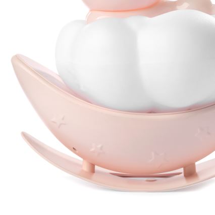 ONLI - LED nabíjateľné detské nočné svetlo NUVOLINA LED/2,5W/5V 300 mAh zajačik/ružová