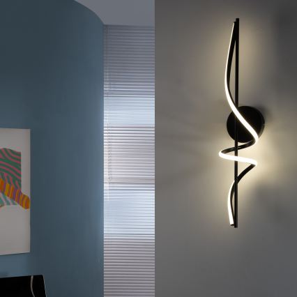 ONLI - LED Nástenné svietidlo TWIST LED/25W/230V 4000K čierna