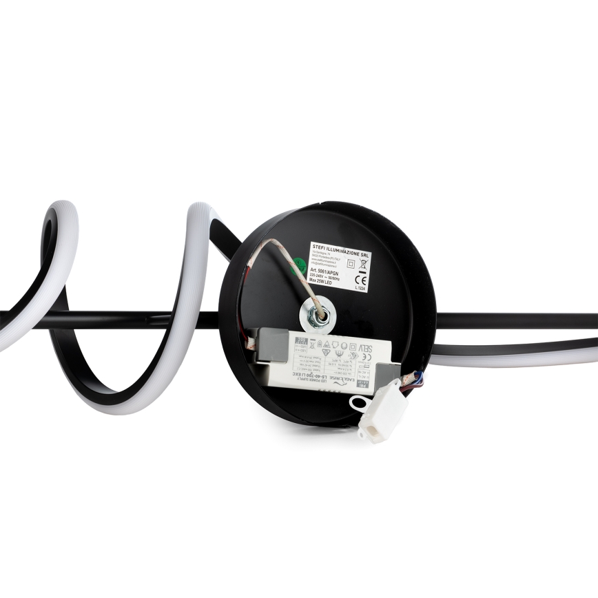 ONLI - LED Nástenné svietidlo TWIST LED/25W/230V 4000K čierna