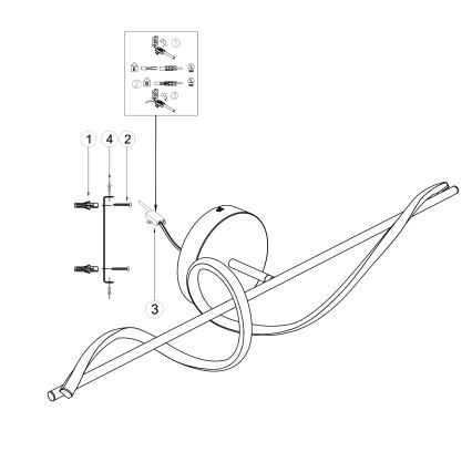 ONLI - LED Nástenné svietidlo TWIST LED/25W/230V 4000K čierna
