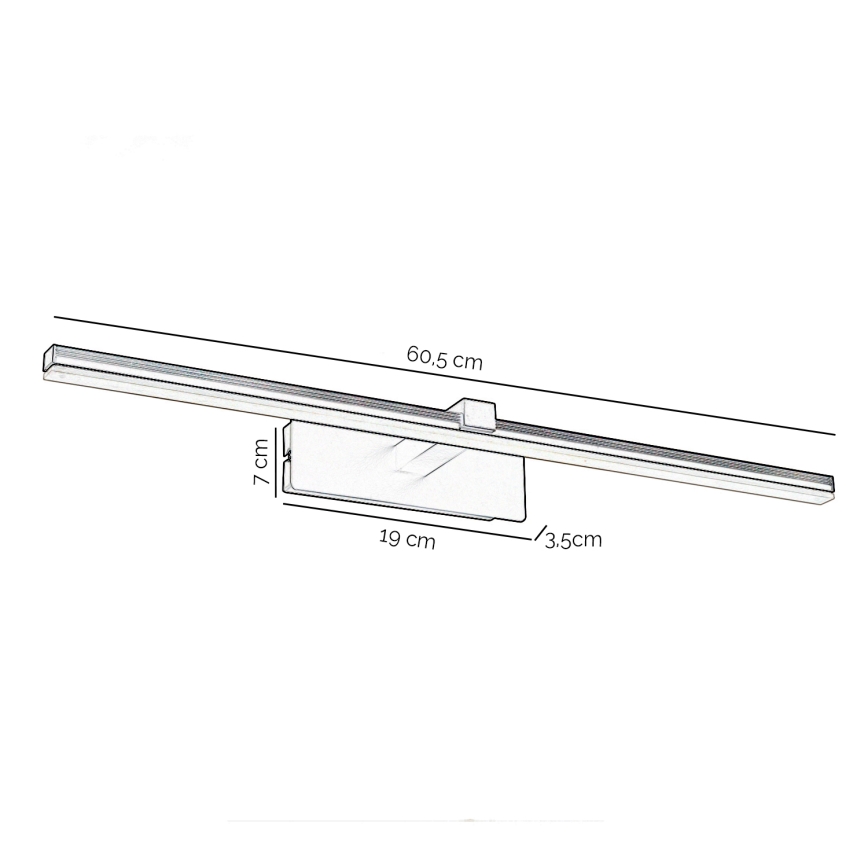 ONLI - LED Obrazové svietidlo FRED LED/14W/230V 4000K čierna