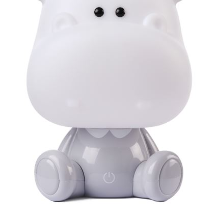 ONLI - LED Stlmiteľná detská nočná lampička PUPPIES LED/3W/230V 25 cm hroch/šedá