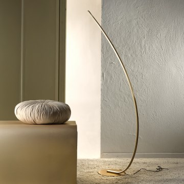 ONLI - LED stojacia lampa NOELIA, 23 W, 230 V, zlatá
