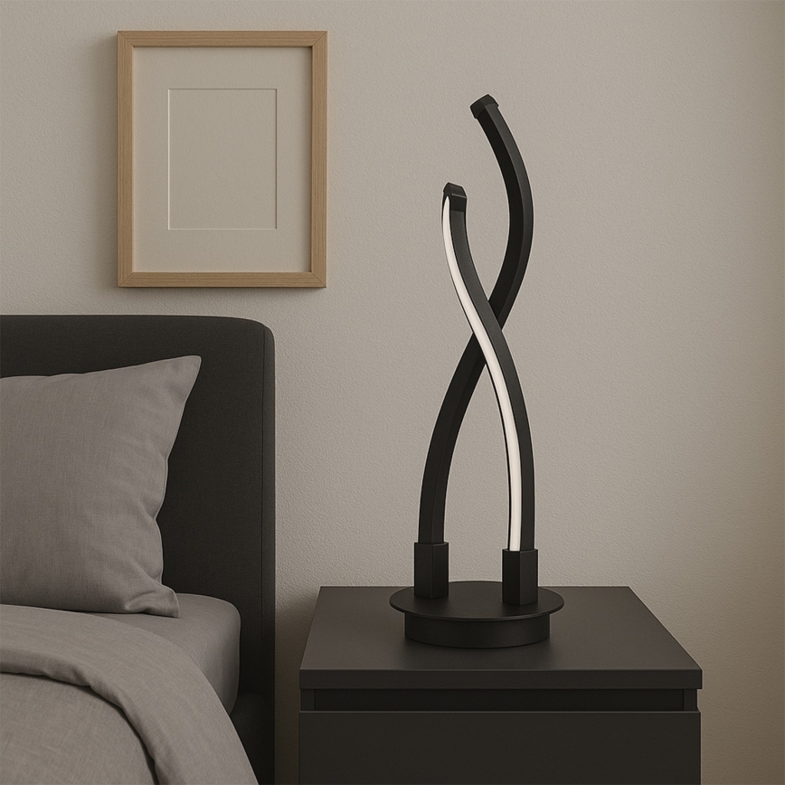 ONLI - LED Stolná lampa DAFNE LED/12W/230V 4000K 48 cm čierna