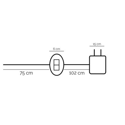 ONLI - LED Stolná lampa DAFNE LED/12W/230V 4000K 48 cm čierna