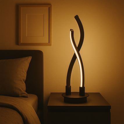 ONLI - LED Stolná lampa DAFNE LED/12W/230V 4000K 50 cm čierna