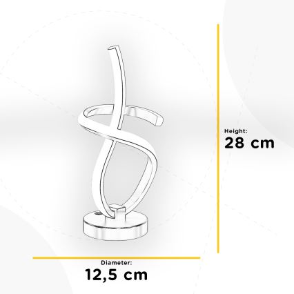 ONLI - LED Stolná lampa KIRA LED/10W/230V 4000K 28 cm zlatá