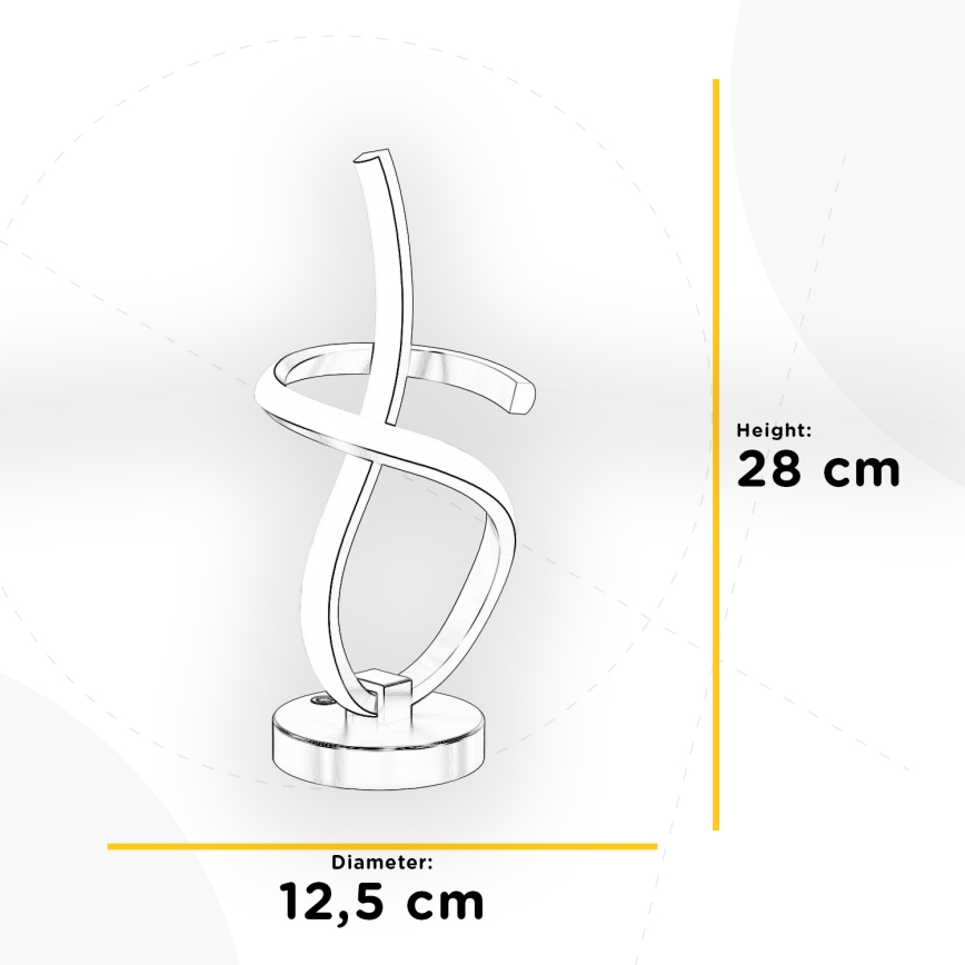 ONLI - LED Stolná lampa KIRA LED/10W/230V 4000K 28 cm zlatá