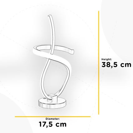 ONLI - LED Stolná lampa KIRA LED/12W/230V 4000K 38,5 cm zlatá