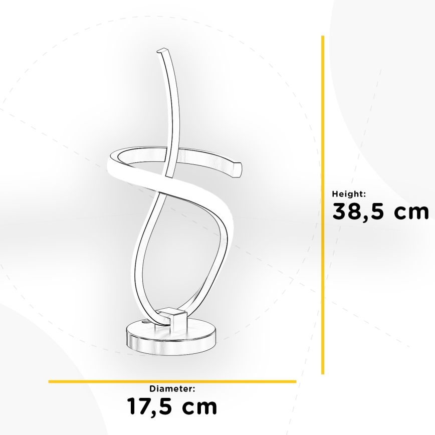ONLI - LED Stolná lampa KIRA LED/12W/230V 4000K 38,5 cm zlatá
