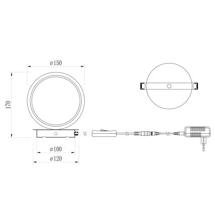 ONLI - LED stolná lampa NOELIA LED/4W/230V 17 cm zlatá
