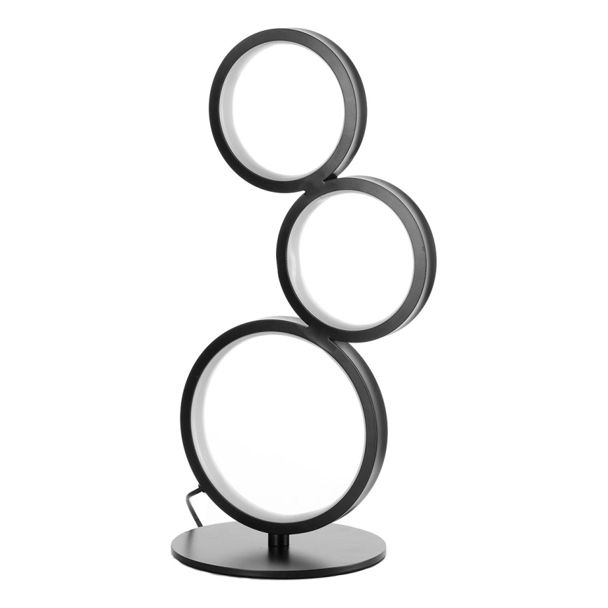 ONLI - LED stolná lampa RINGS LED/17W/230V 4000K 37 cm čierna