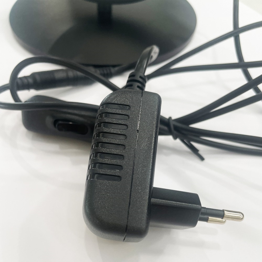 ONLI - LED stolná lampa RINGS LED/17W/230V 4000K 37 cm čierna