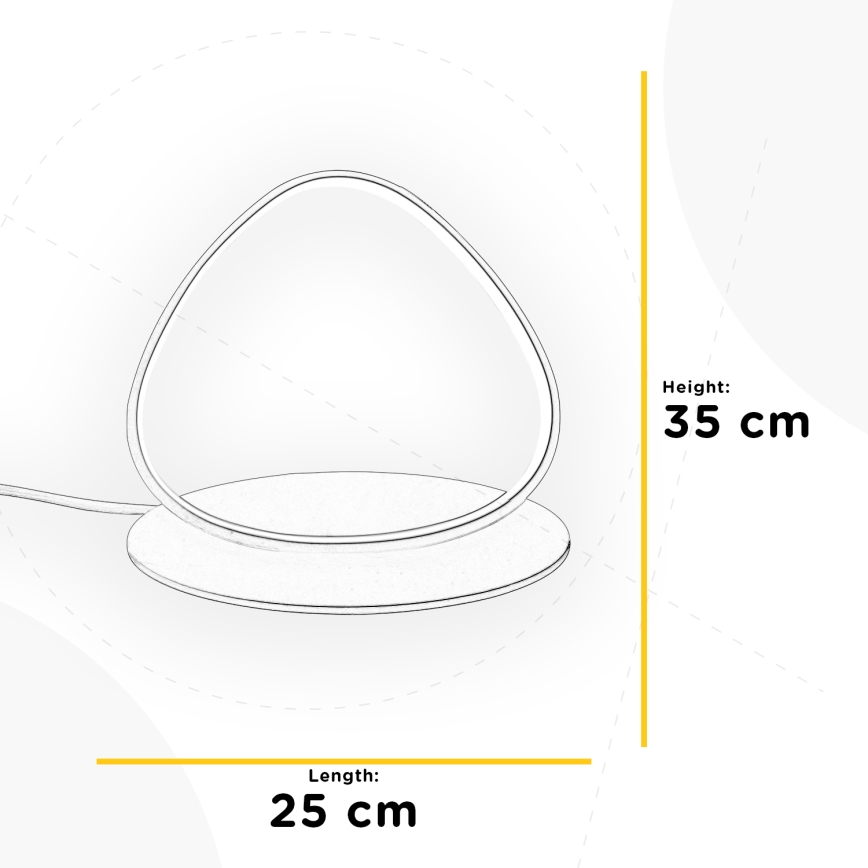 ONLI - LED Stolná lampa ROMEO LED/16W/230V 4000K 35 cm biela