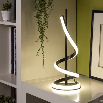 ONLI - LED Stolná lampa TWIST LED/12W/230V 4000K 40 cm čierna