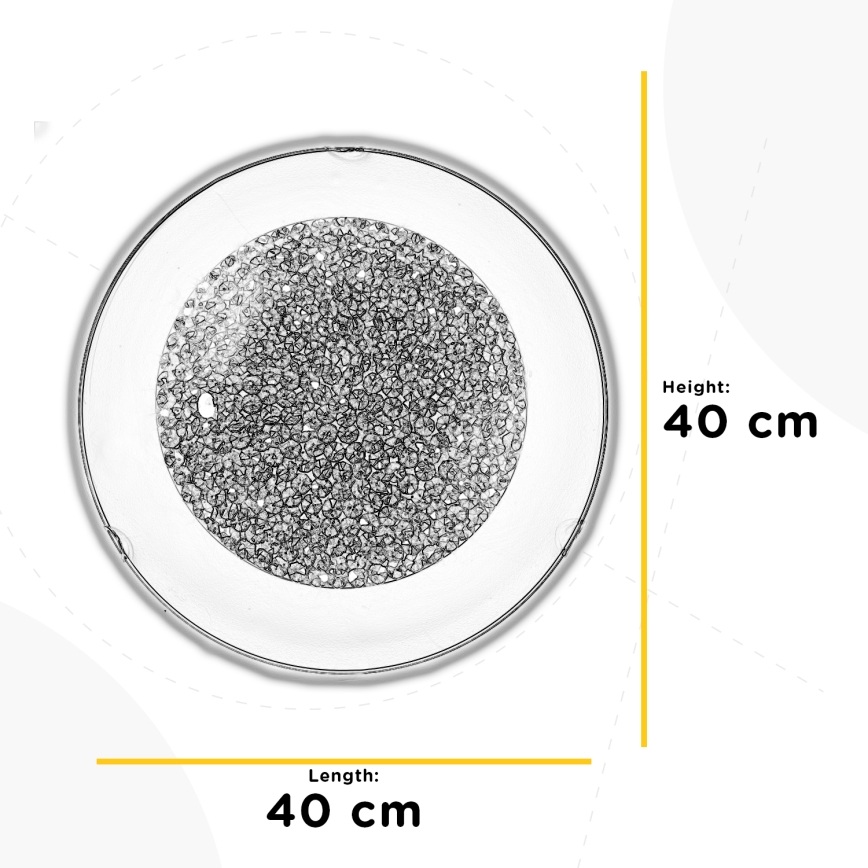 ONLI - LED Stropné svietidlo BRILL LED/18W/230V 4000K pr. 40 cm