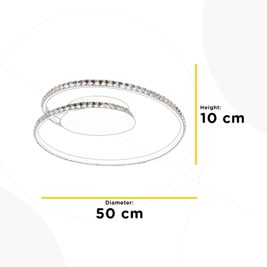 ONLI - LED Stropné svietidlo EDEN LED/26W/230V 4500K pr. 50 cm biela