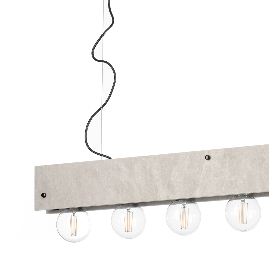 ONLI - Luster na lanku ARGO 6xE27/22W/230V šedá