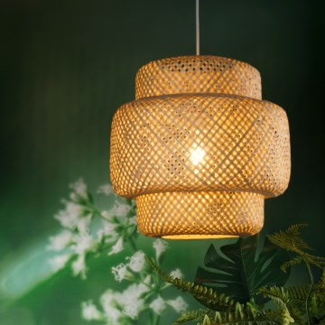 ONLI - Luster na lanku BAMBOO 1xE27/22W/230V bambus