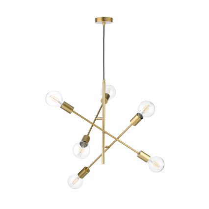 ONLI - Luster na lanku CROSS 6xE27/22W/230V