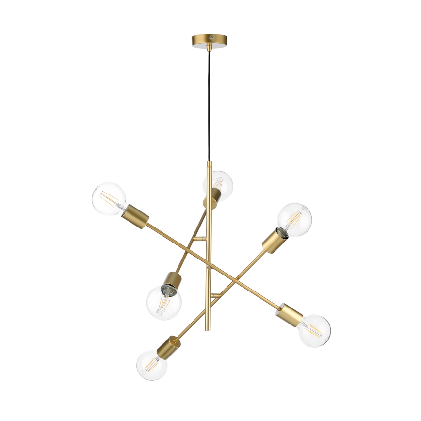 ONLI - Luster na lanku CROSS 6xE27/22W/230V