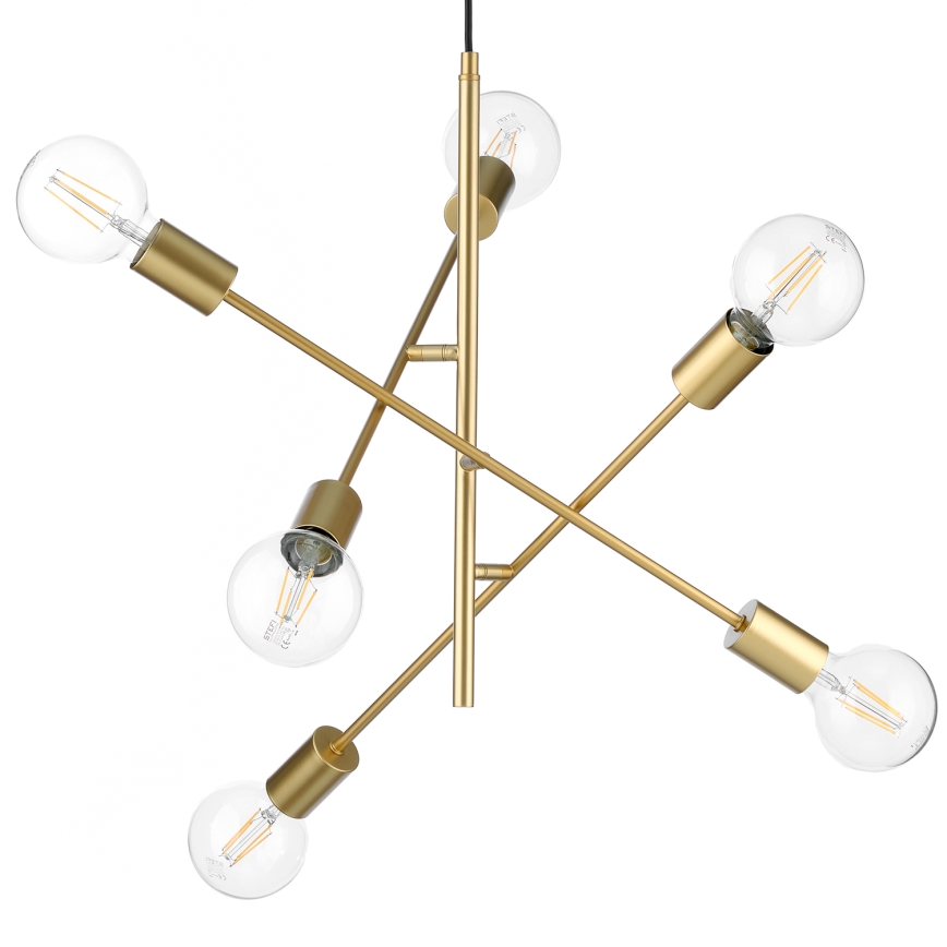 ONLI - Luster na lanku CROSS 6xE27/22W/230V