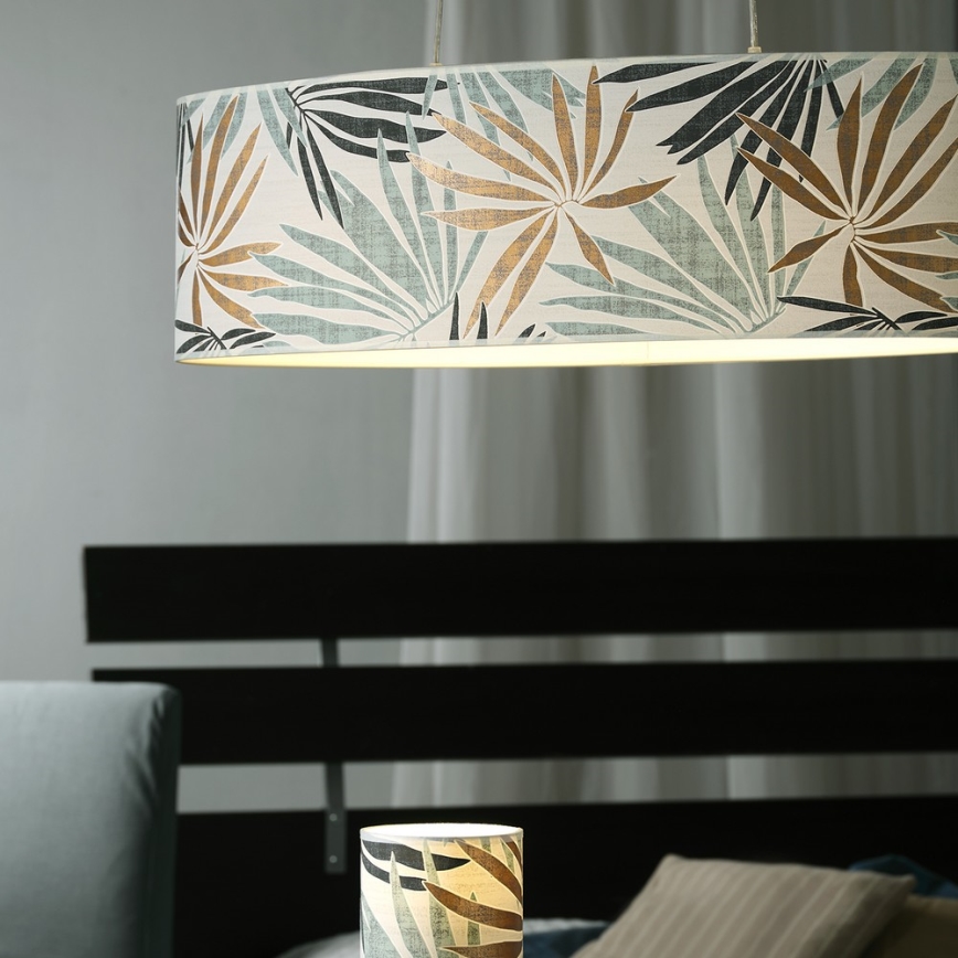 ONLI - Luster na lanku FLORA 2xE27/22W/230V zelená/zlatá