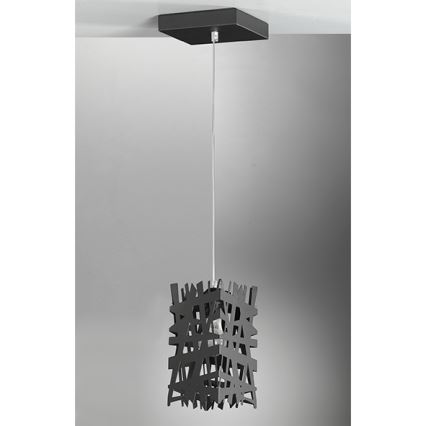 ONLI - Luster na lanku FORESTA 1xE27/15W/230V čierna