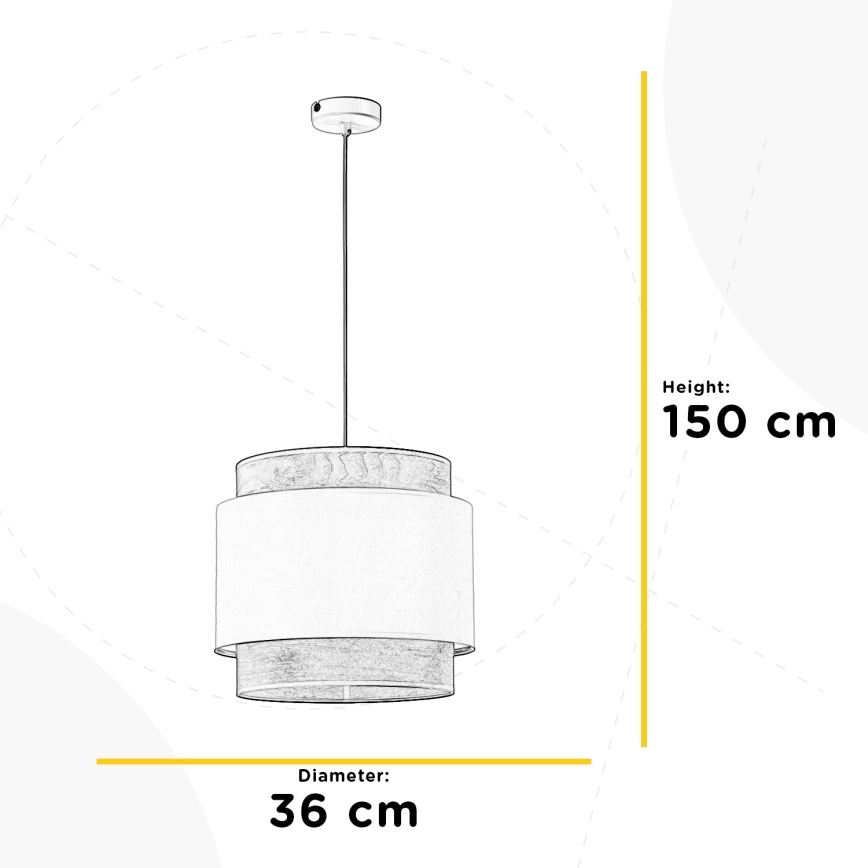 ONLI - Luster na lanku LICIA 1xE27/22W/230V