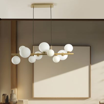 ONLI - Luster na lanku PALOMA 10xG9/3W/230V zlatý