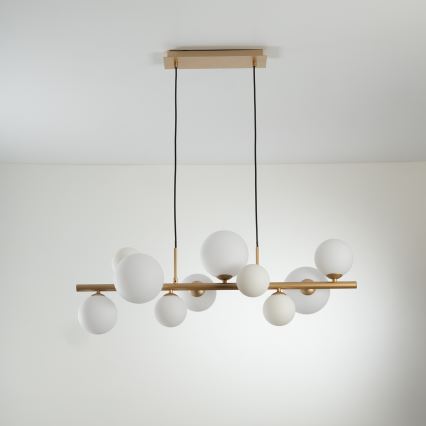 ONLI - Luster na lanku PALOMA 10xG9/3W/230V zlatý