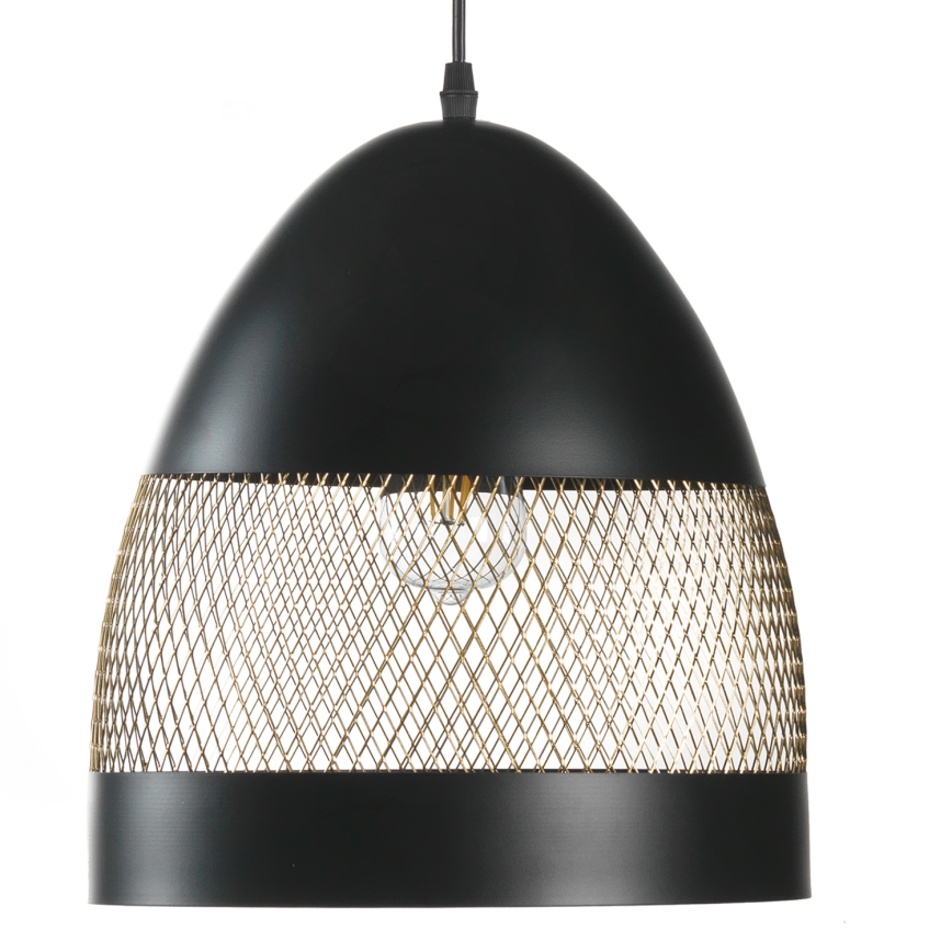 ONLI - Luster na lanku POLLY 1xE27/22W/230V čierna