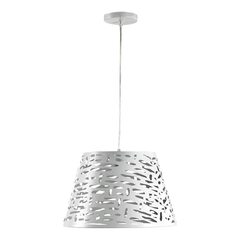 ONLI - Luster na lanku RICKY 1xE27/15W/230V pr. 40 cm biela